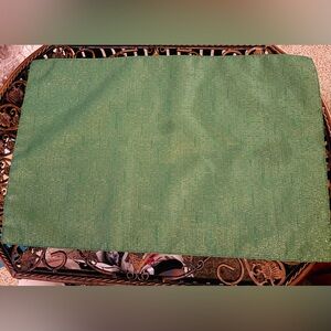 Iridescent Green Rectangular Placemats, set of 4